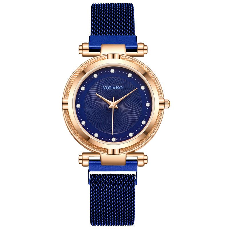 Fashion Diamond Women's Lazy Magnet Wrist Watch 4