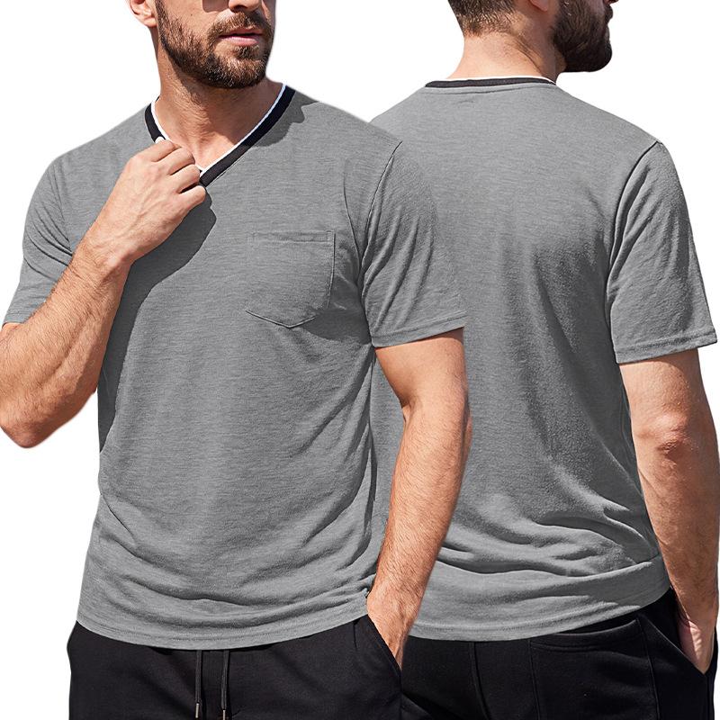 Henry V-neck Mens Short-sleeve T-shirt 4