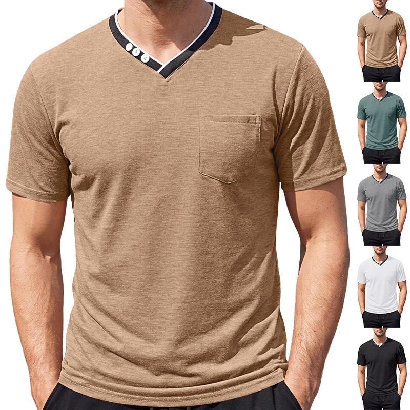 Henry V-neck Mens Short-sleeve T-shirt 3
