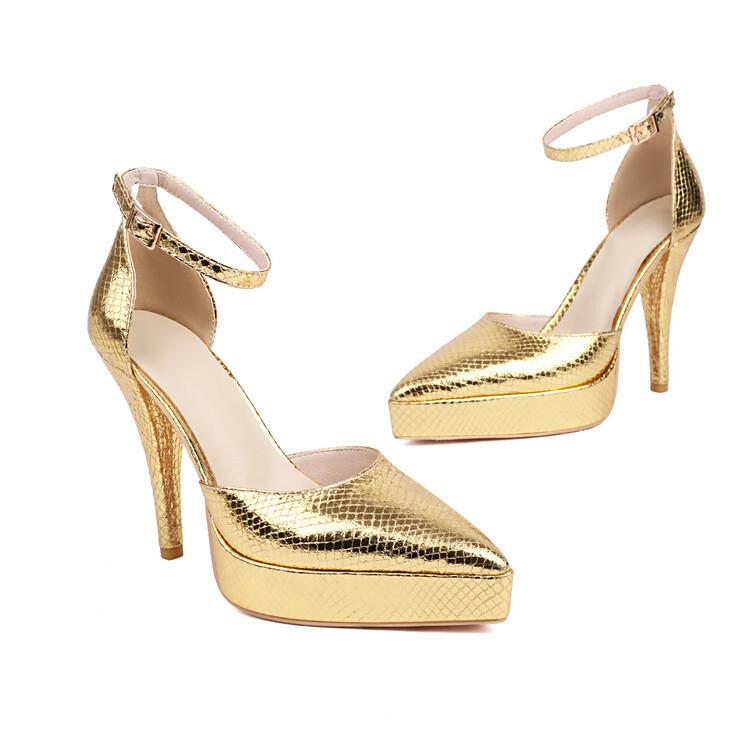 Women's Fashion Plaid Pointed-Toe High-Heel Sandals 5