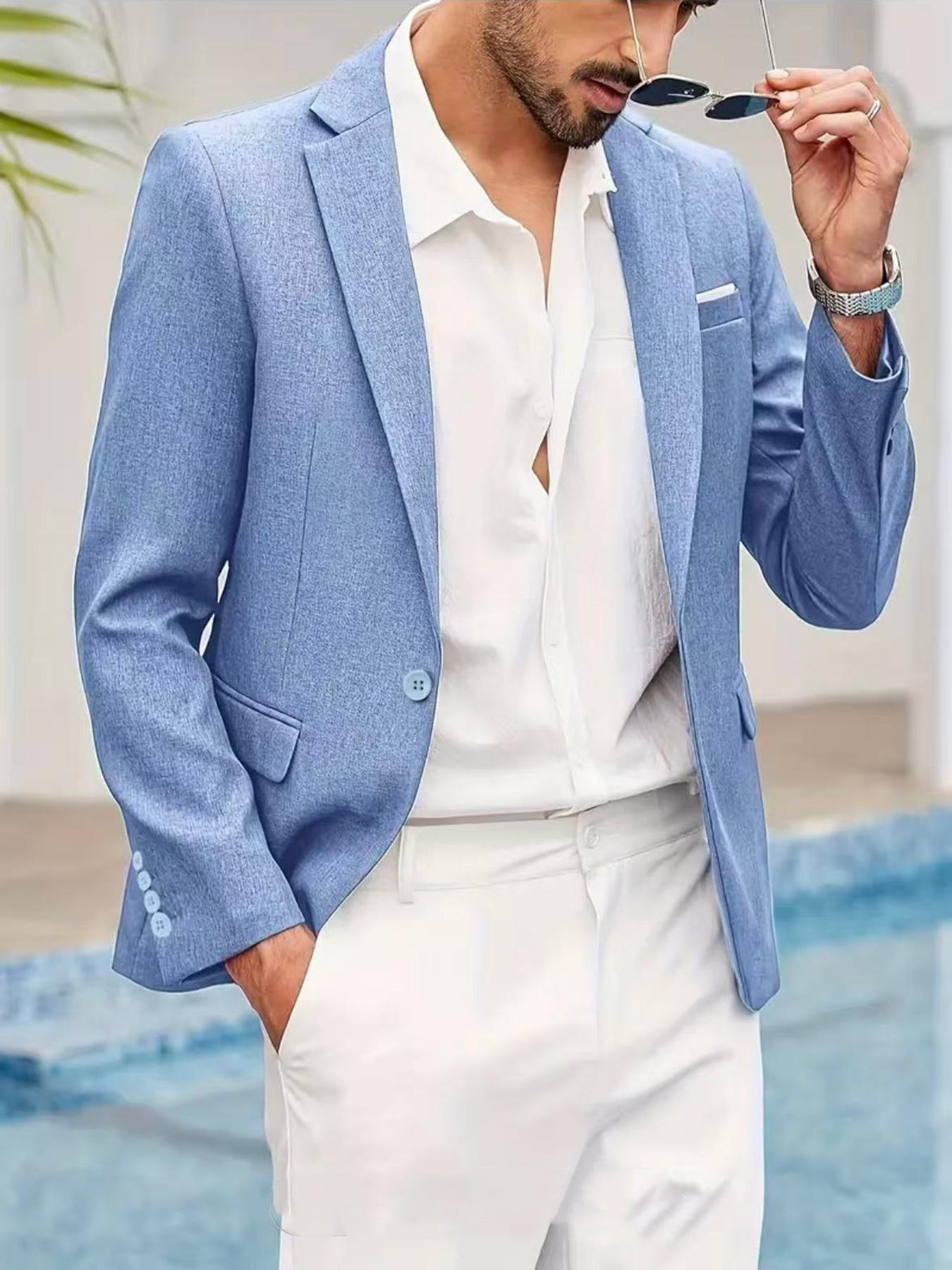 Italian-style Summer Mens Lightweight Casual Jacket 9