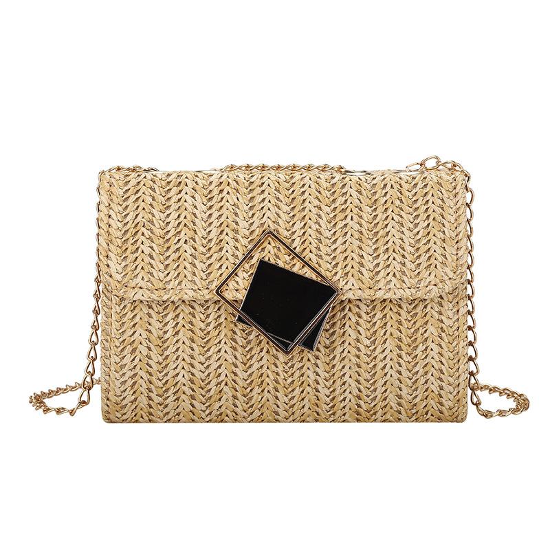 Fashionable ShoulderCrossbody Bag For Women, Korean-Style Small Square Bag With Chain