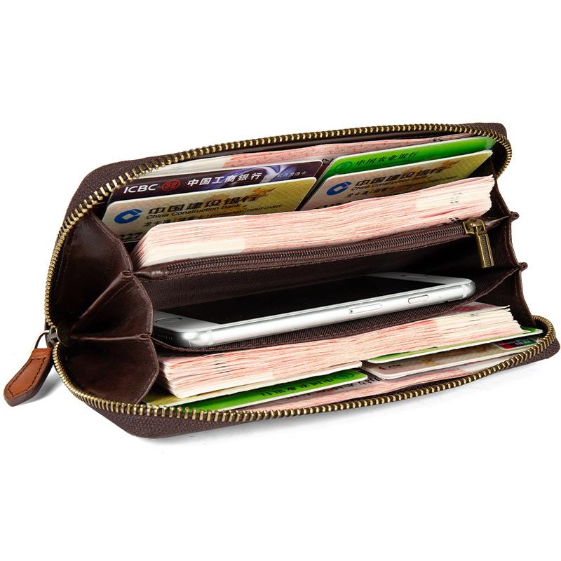 Womens Embossed Distressed Large-Capacity Vintage Wallet 4