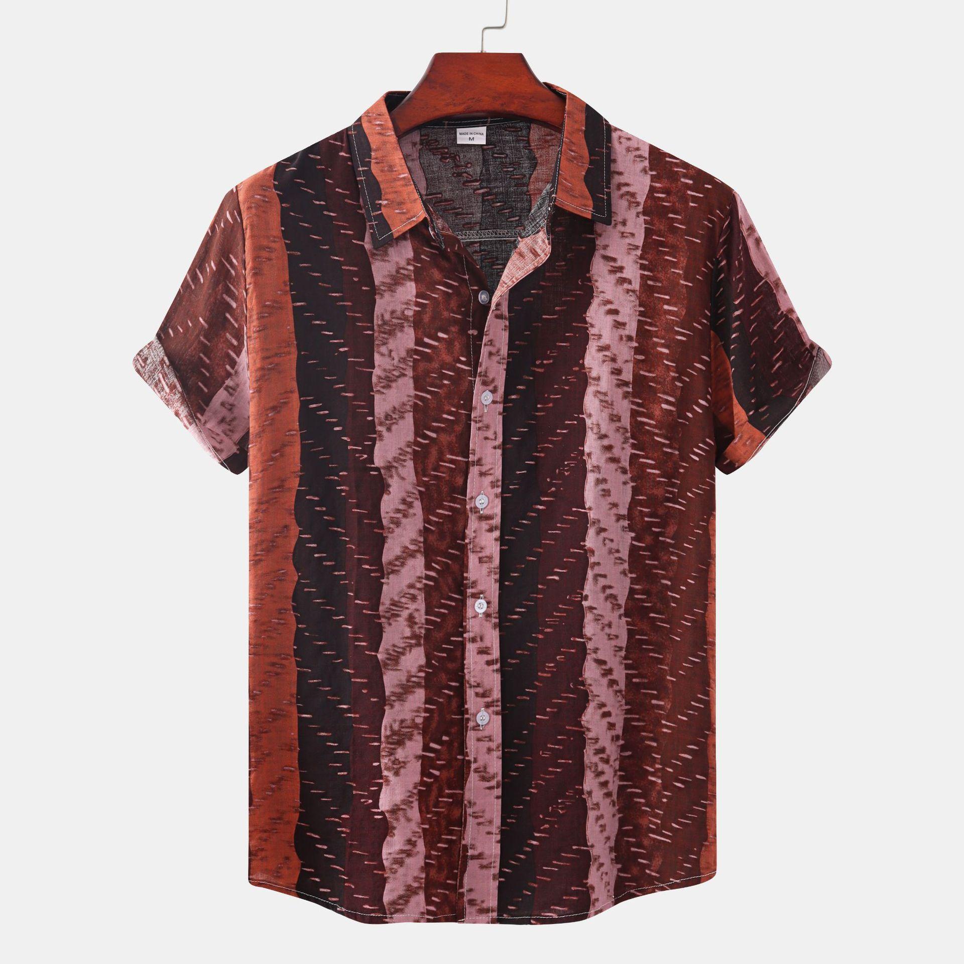 African Ethnic-Style Casual Short-Sleeve Printed Shirt 3