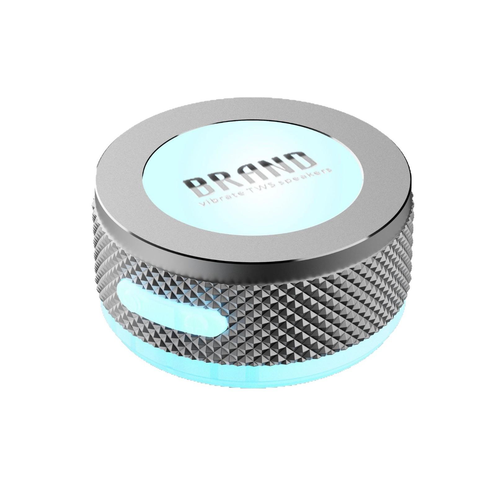Small Wireless Bone Conduction Speakers Bluetooth Vibration Speaker With Color LED Light Portable Surface Adsorption Speaker 6
