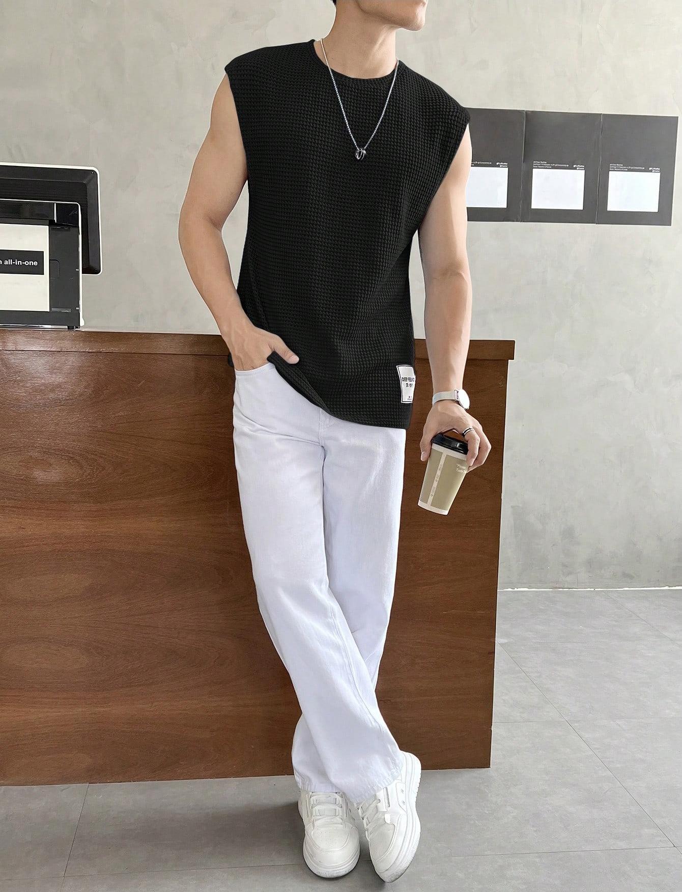Mens Loose-Fit Fashionable Casual Sports Vest