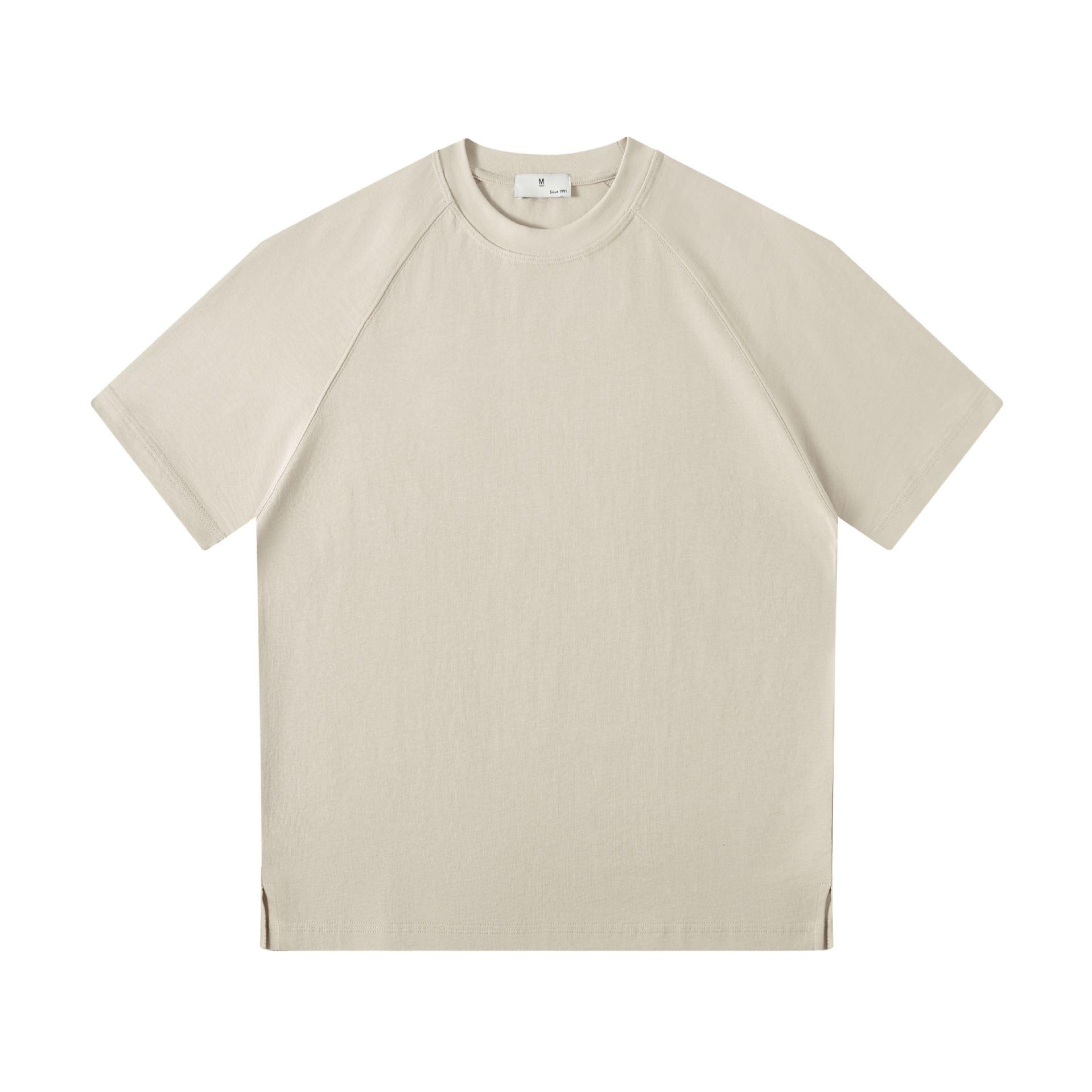 Round-neck Solid-color Loose-fitting Bottoming Shirt 9