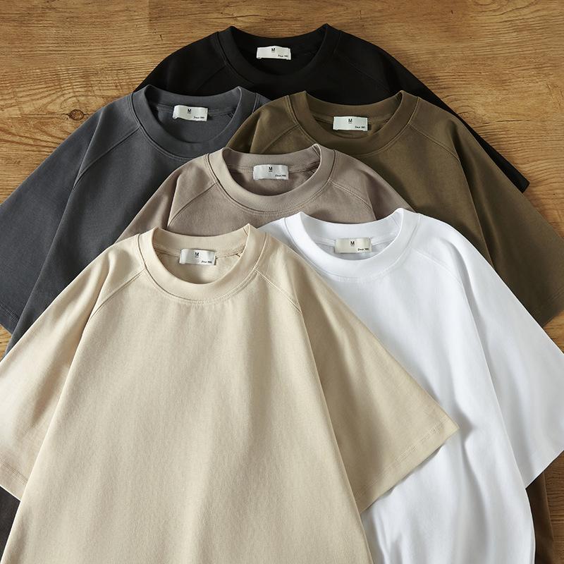 Round-neck Solid-color Loose-fitting Bottoming Shirt 3