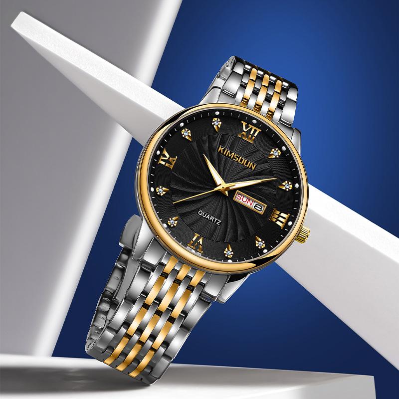 Calendar Waterproof Quartz Watch For Men 3
