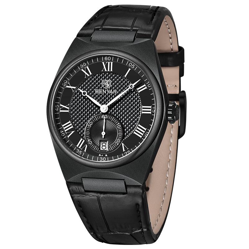 Men's Quartz Watch Fashion Business Simplicity Waterproof Tide Wrist Watch Calendar Watch Men 6