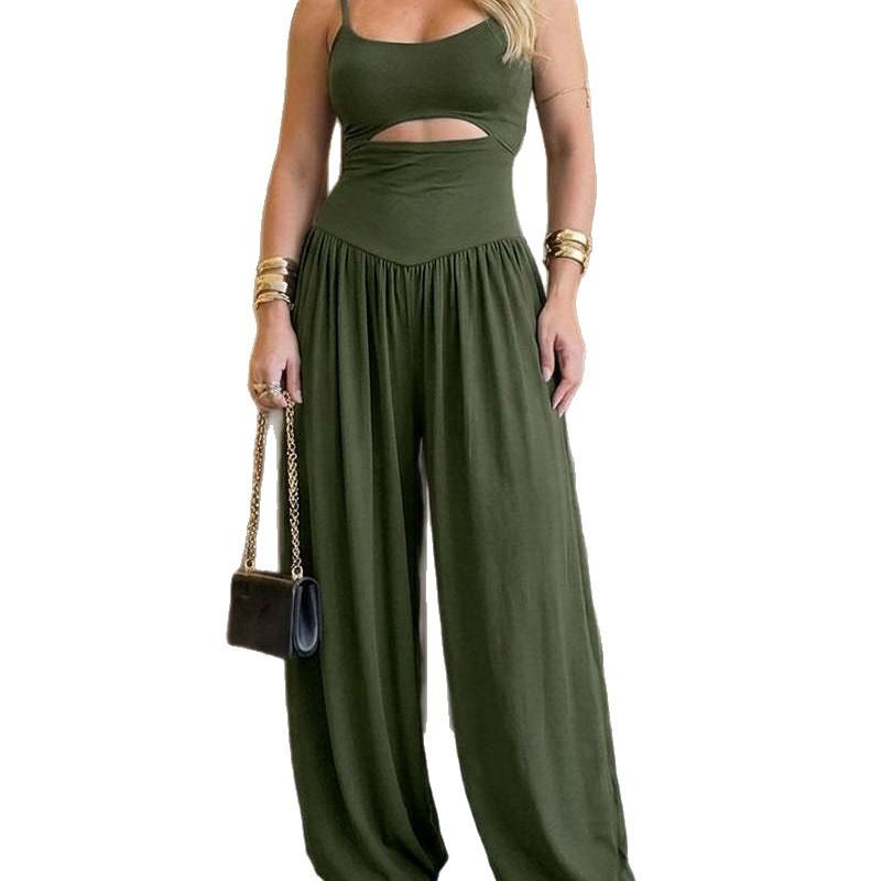 French-style Sweet Womens Waist-cinching Jumpsuit 4