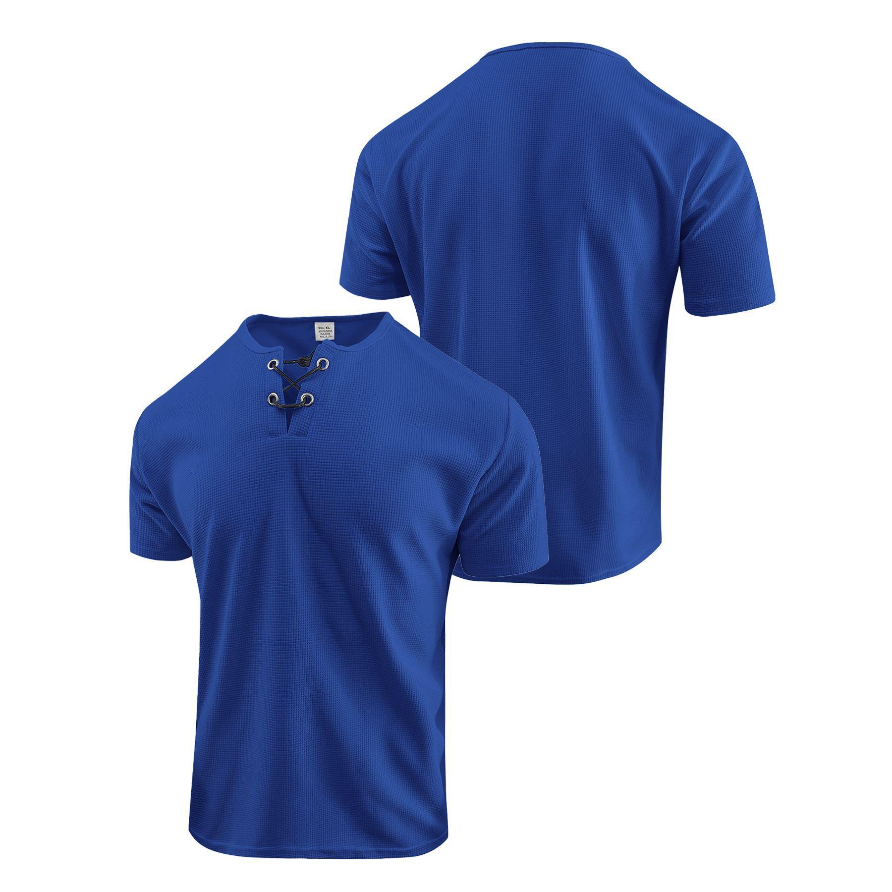 Mens Thin Loose-fitting Short-sleeve T-shirt