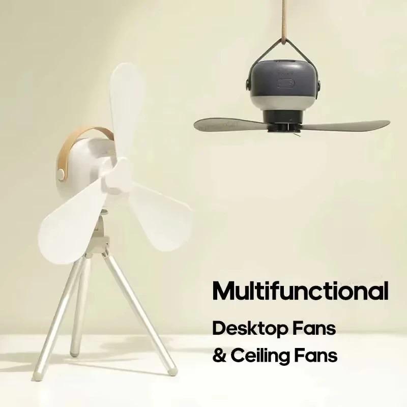 Bathroom Ceiling Fan With Light Wall-mounted Drill-free Hanging Fan 3