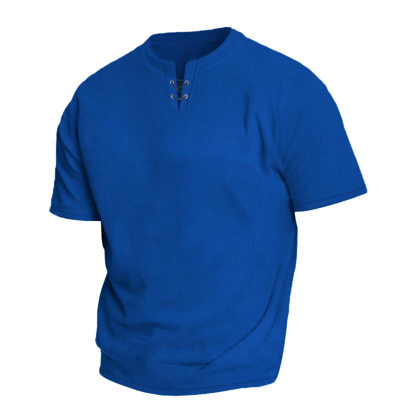 Mens Thin Loose-fitting Short-sleeve T-shirt 4