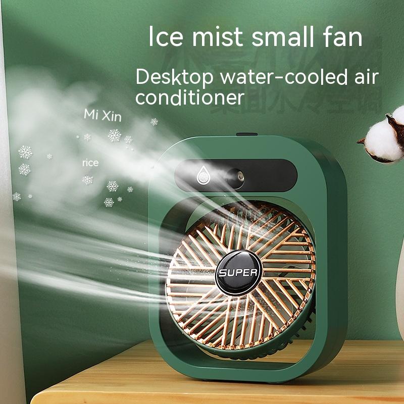Air Conditioning Fan Desk Misting Fan Air Cooler Cooling USB Rechargeable Humidifier Portable Spray Fan With 3 Wind Speeds Mist Fan For Home 7