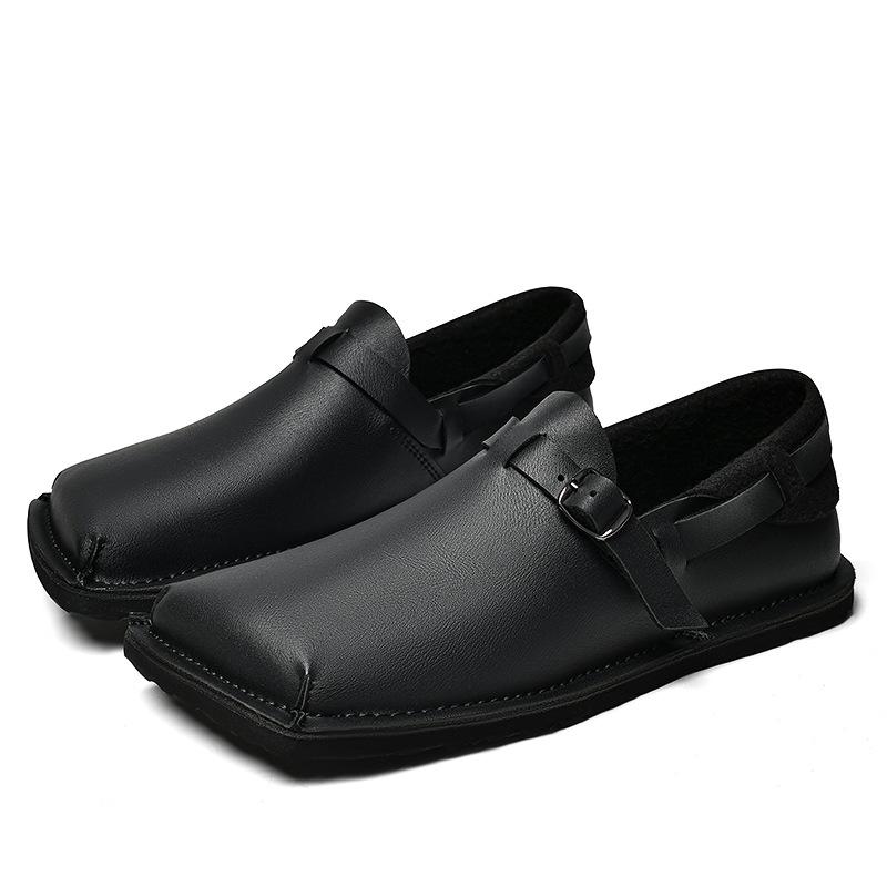 Large-size Soft-soled Soft-leather Fashionable Mens Leather Shoes 5
