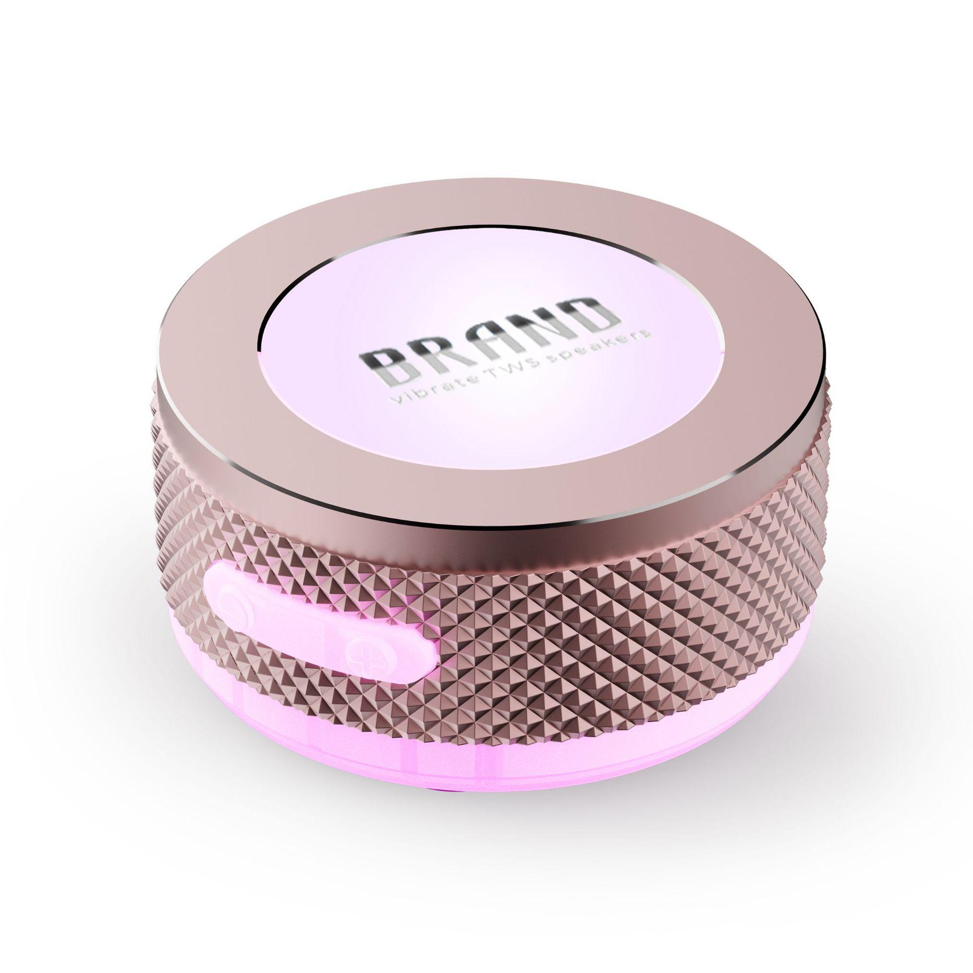 Small Wireless Bone Conduction Speakers Bluetooth Vibration Speaker With Color LED Light Portable Surface Adsorption Speaker 8