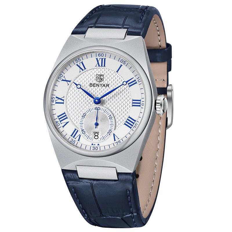 Men's Quartz Watch Fashion Business Simplicity Waterproof Tide Wrist Watch Calendar Watch Men 12