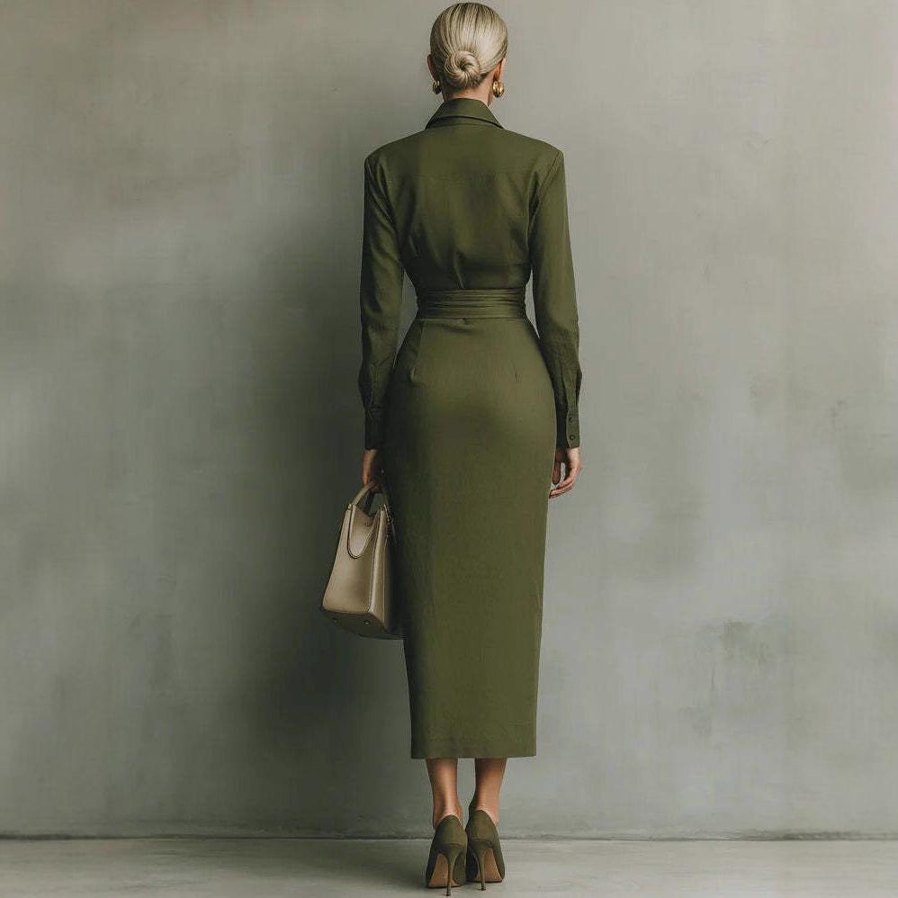 New Slim-fit Long-sleeved Dress For Women 4
