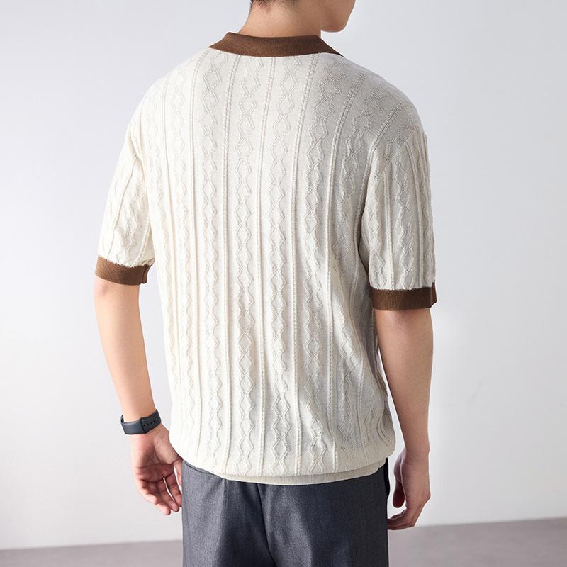Men's High-End American-Style Heavyweight Short-Sleeve Casual Trendy T-Shirt 4