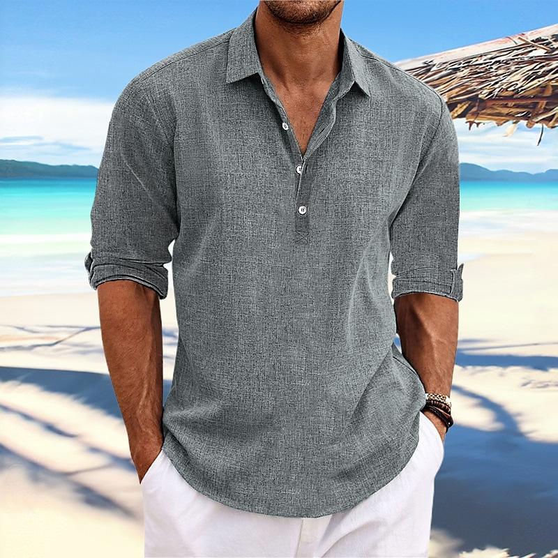 Sweat-absorbent Wrinkle-free Casual Short-sleeve 7