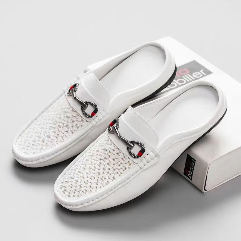 Men's Slip-on Loafer Shoes Large Size Leather Shoes 7