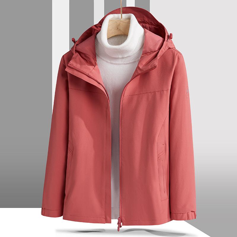 Plus Size Shell Jacket Windproof Waterproof Mountaineering Suit Coat 6