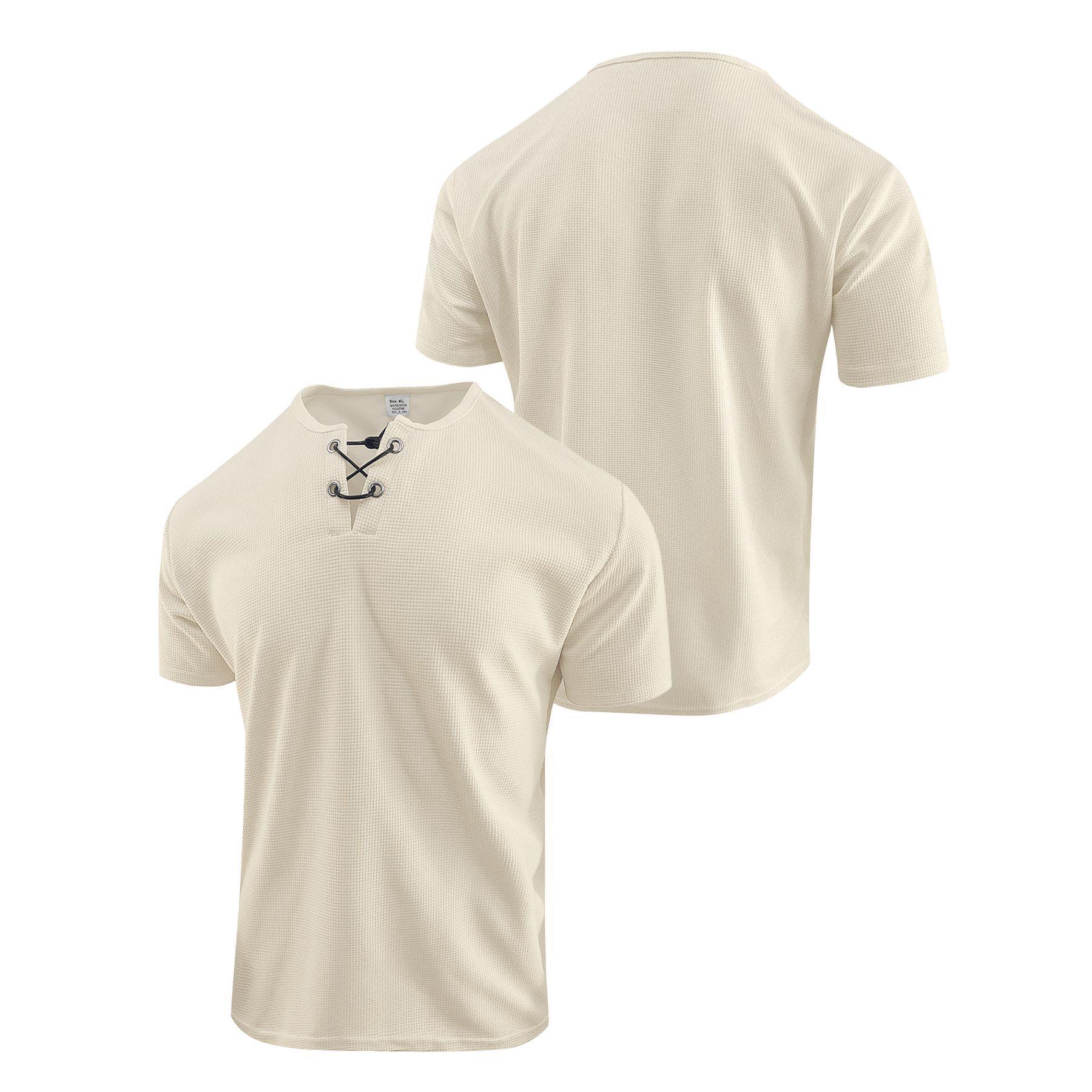 Mens Thin Loose-fitting Short-sleeve T-shirt 7
