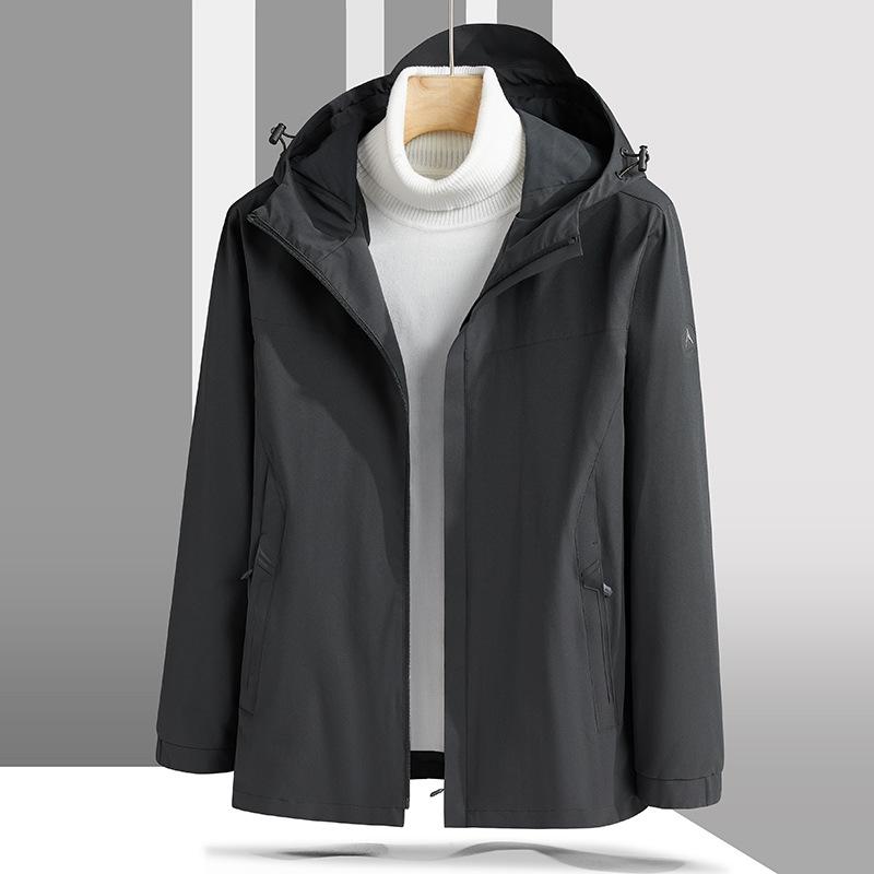 Plus Size Shell Jacket Windproof Waterproof Mountaineering Suit Coat 3