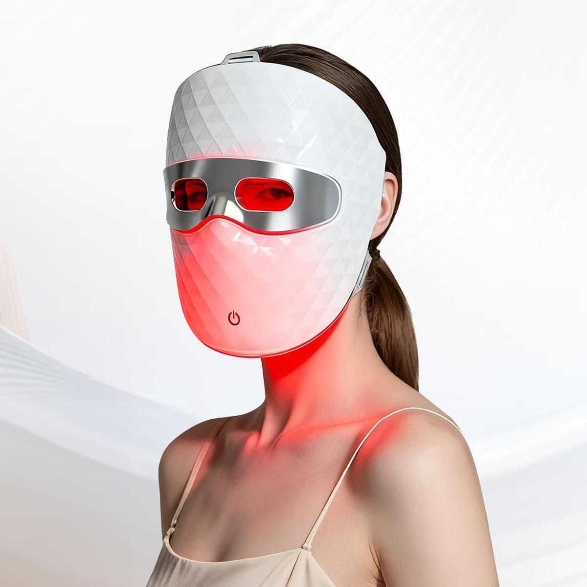 Red Light Facial Beauty Mask Color Light Skin-Softening Beauty Device 3