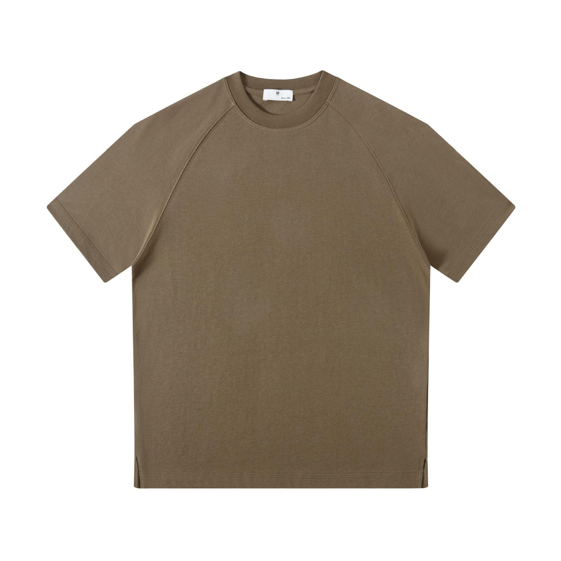 Round-neck Solid-color Loose-fitting Bottoming Shirt 7