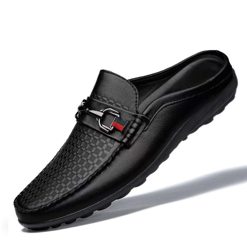 Men's Slip-on Loafer Shoes Large Size Leather Shoes 5