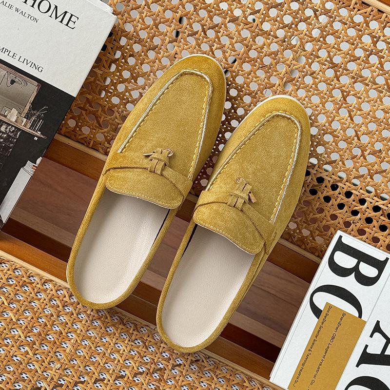 Tasseled Hidden-Heel Closed-Toe Half Slippers For Women 5