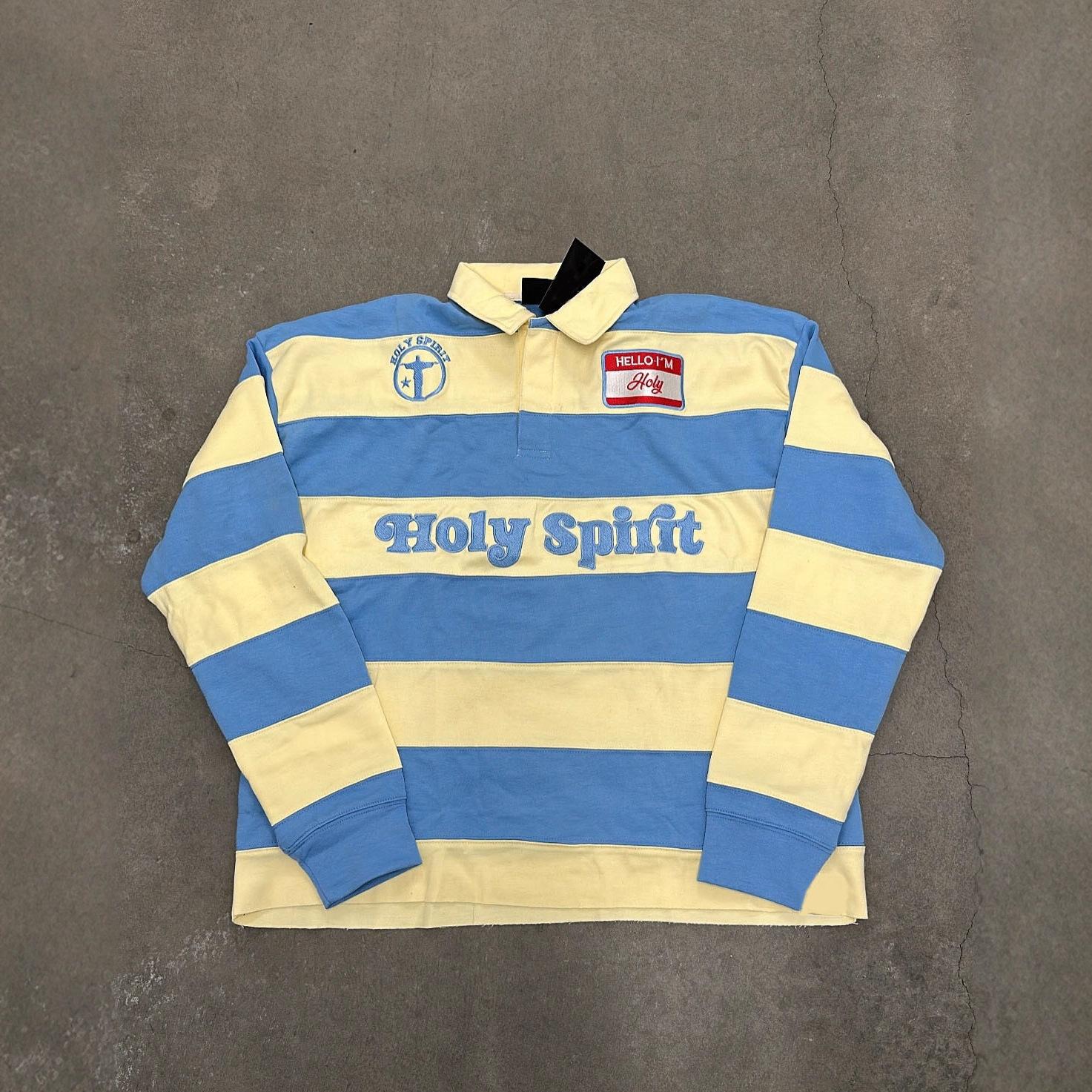 Retro Striped T-shirt With Letter Embroidery Top 4