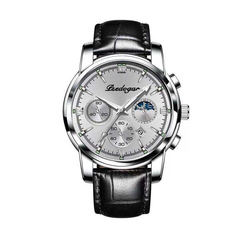 Men's Multi-functional Fashion Quartz Business Steel Belt Wrist Watch 27