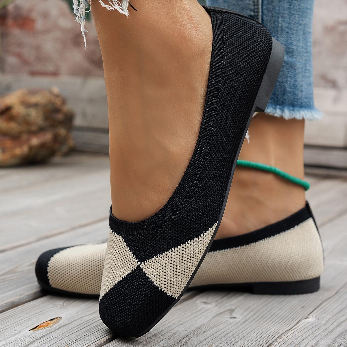 Flyknit Low-cut Flat Soft Bottom Multicolor Shoes Women 4