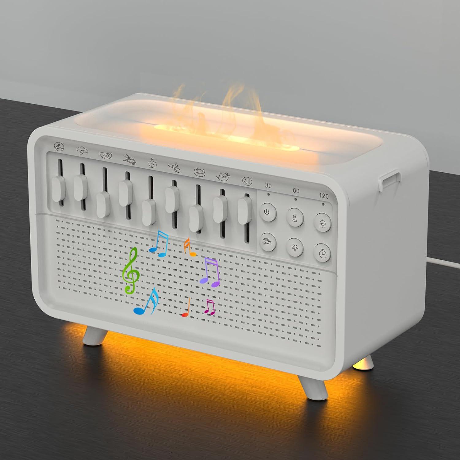 3 In 1 Bluetooth Speaker White Noise Sleep Night Light Humidifier All-in-one Machine Free Combination Of 8 Group Nature Sound 4