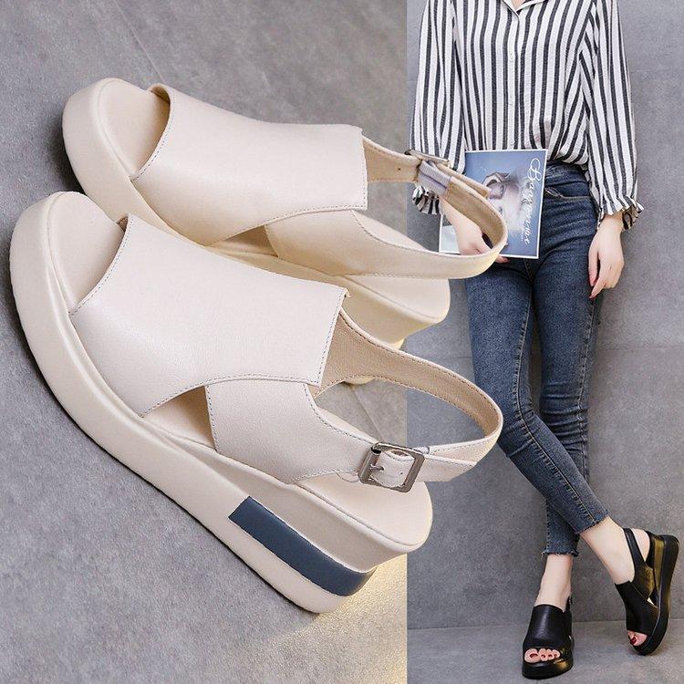 Women's Platform Wedge Shoes - Fishmouth Style Summer Sandals 3