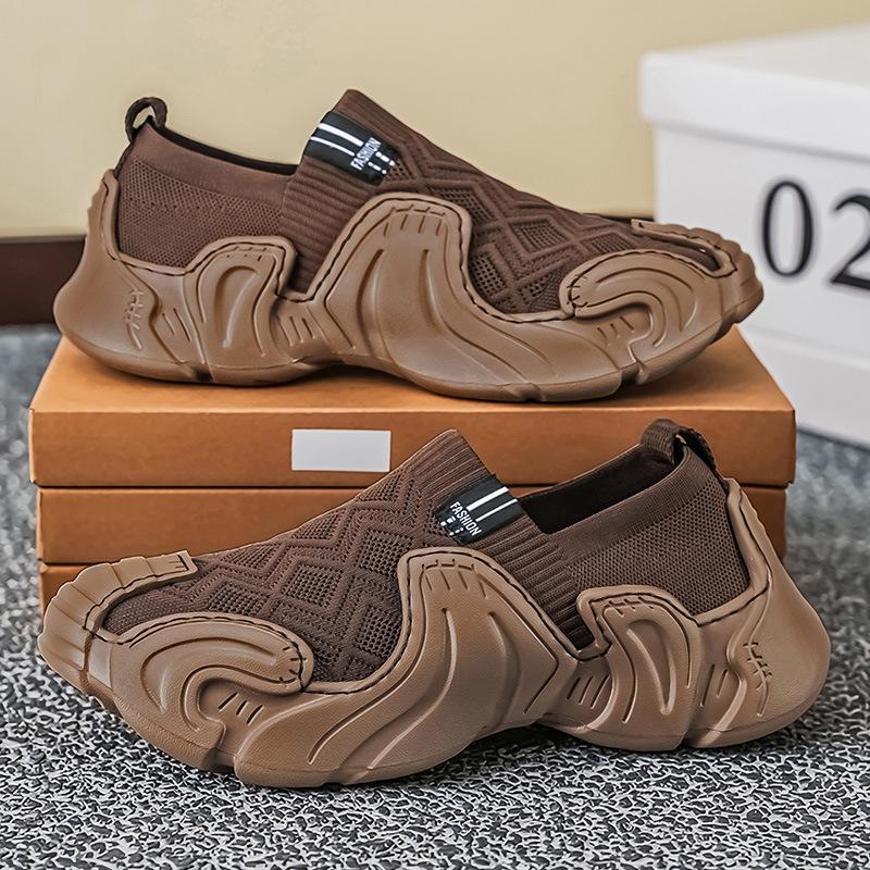 Versatile Comfortable Chunky-soled Shoes Mens 3