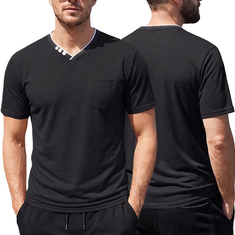 Henry V-neck Mens Short-sleeve T-shirt 6