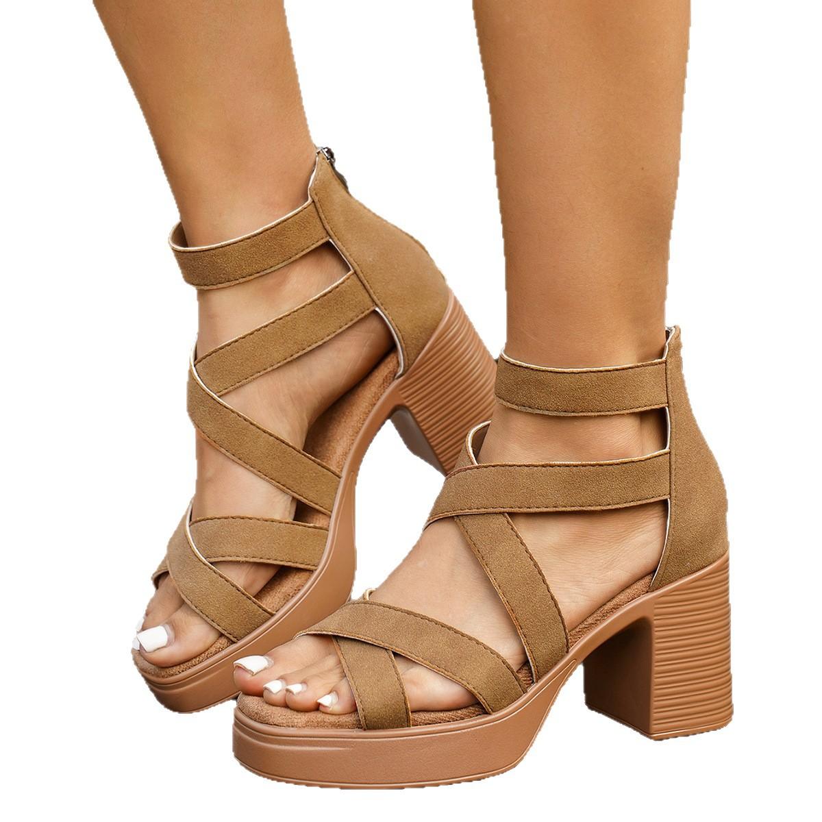 New Style Hollow-out Peep-toe Sandals 5