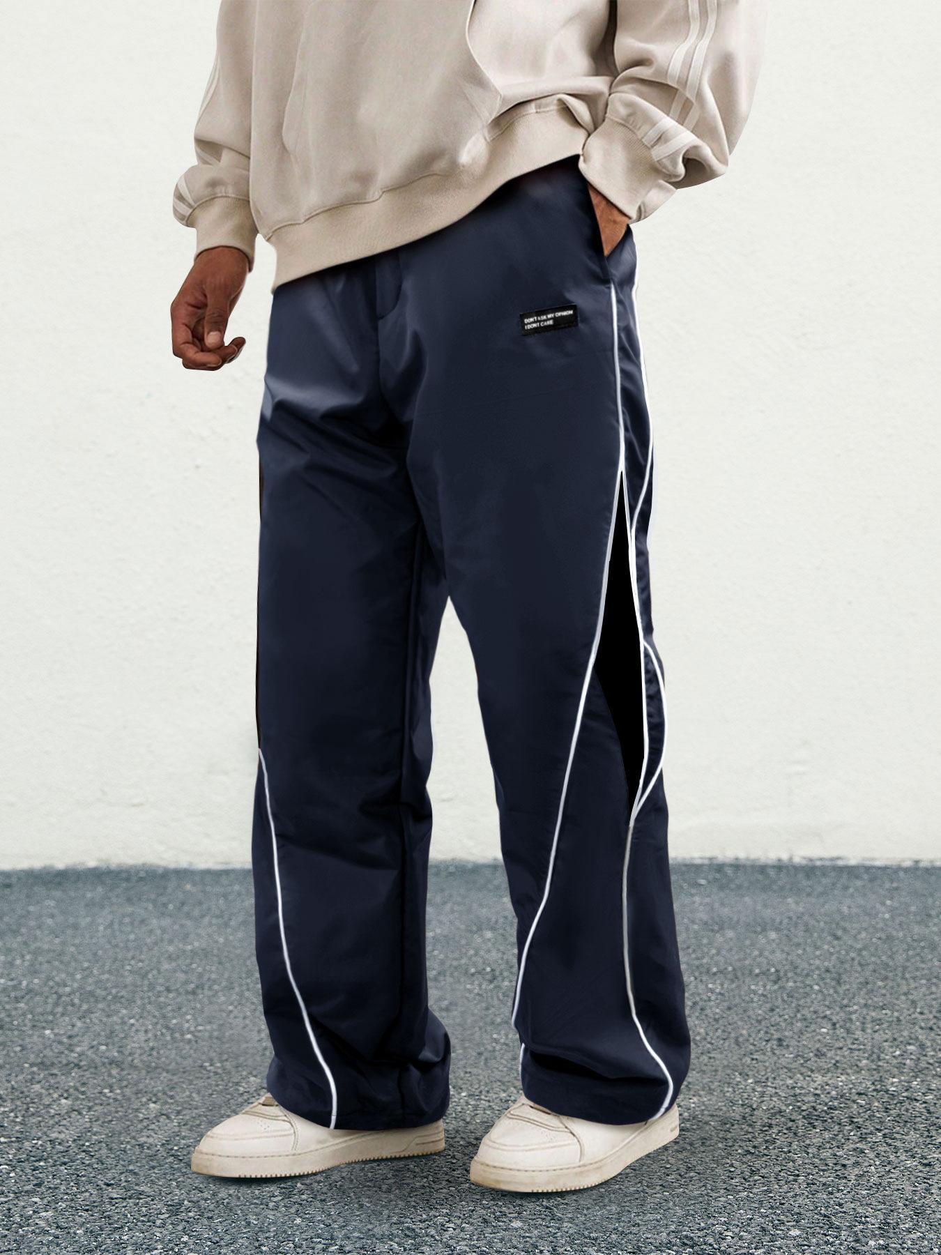 Mens Relaxed-fit Straight-leg Athletic Pants 6