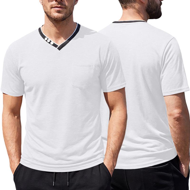 Henry V-neck Mens Short-sleeve T-shirt 8