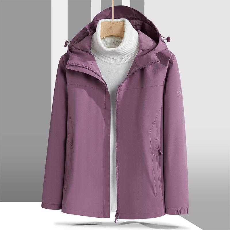 Plus Size Shell Jacket Windproof Waterproof Mountaineering Suit Coat 7