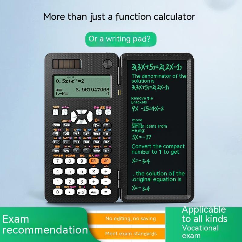 2 In 1 Foldable Scientific Calculators Handwriting Tablet Learning Function Calculator  Foldable Desk Scientific Calculators 3