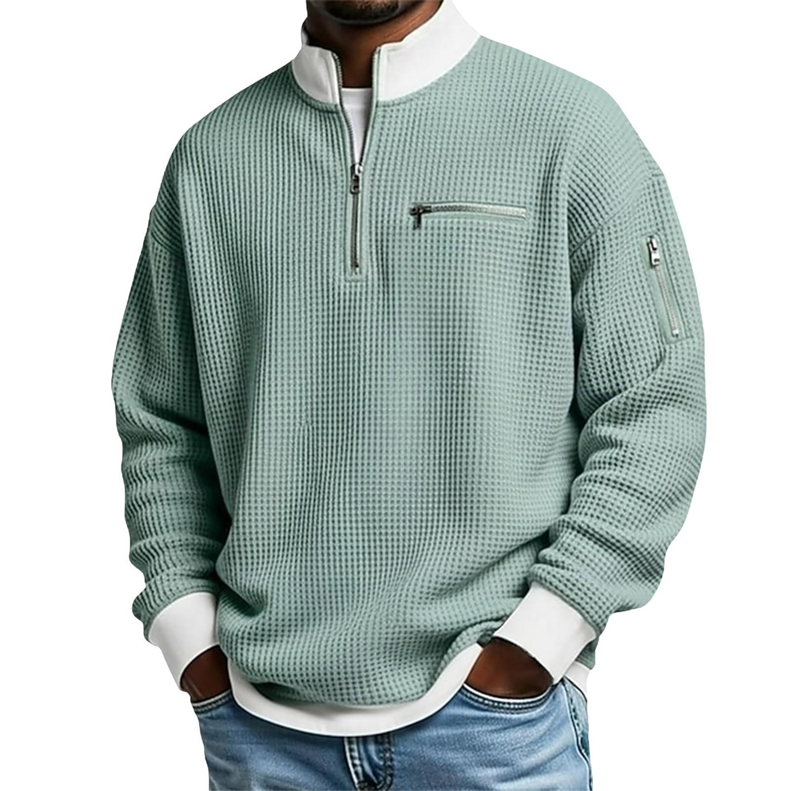 Mens Sports Zip-Up Long-Sleeve Sweatshirt 14