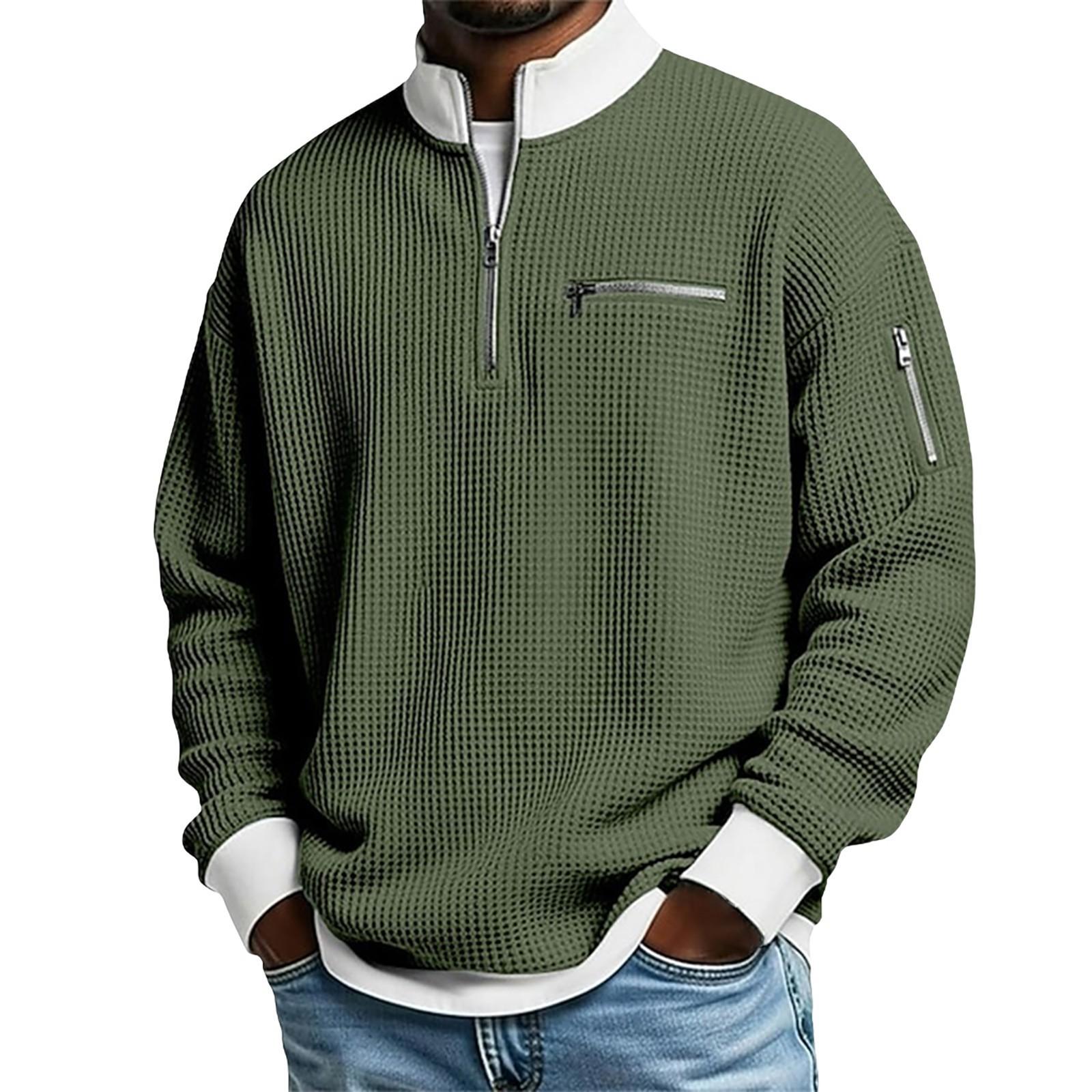 Mens Sports Zip-Up Long-Sleeve Sweatshirt 10
