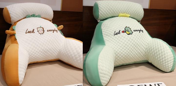 Sofa Fluffy Cushion Luncheon Pillow Triangle Reading Cushion Bedside Soft Large Backrest Lumbar Cushion Office Chair Cushion 38