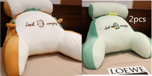 Sofa Fluffy Cushion Luncheon Pillow Triangle Reading Cushion Bedside Soft Large Backrest Lumbar Cushion Office Chair Cushion 39