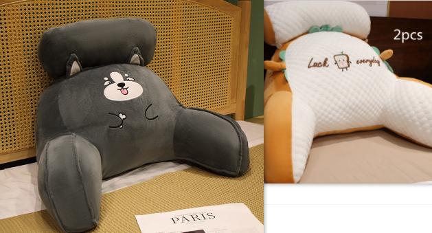 Sofa Fluffy Cushion Luncheon Pillow Triangle Reading Cushion Bedside Soft Large Backrest Lumbar Cushion Office Chair Cushion 34